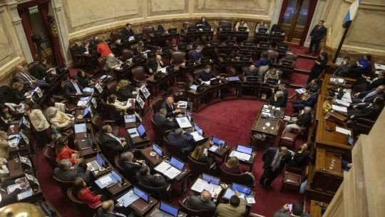 Senadores en el recinto del Senado de la Nación Argentina