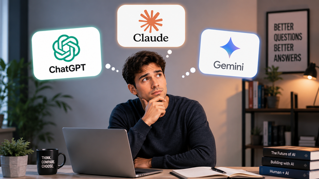 Comparativa de inteligencia artificial: ChatGPT, Claude y Gemini