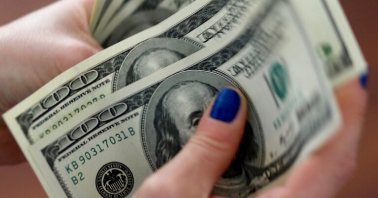 Gráfico de cotización del dólar en Paraguay con valor de 6.064 guaraníes