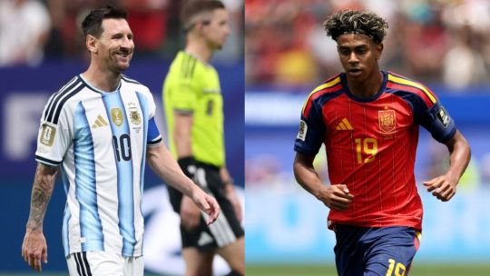 Lionel Messi y Lamine Yamal en la final del Mundial 2026