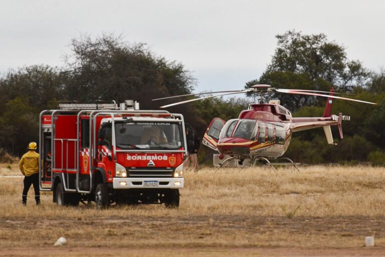 Helicóptero accidentado en Parque Provincial Ischigualasto, San Juan