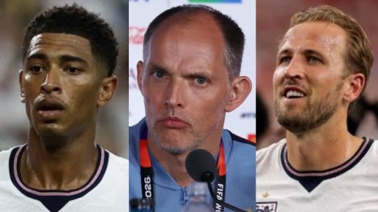 Jugadores de Inglaterra entrenando previo al partido de semifinales contra Argentina