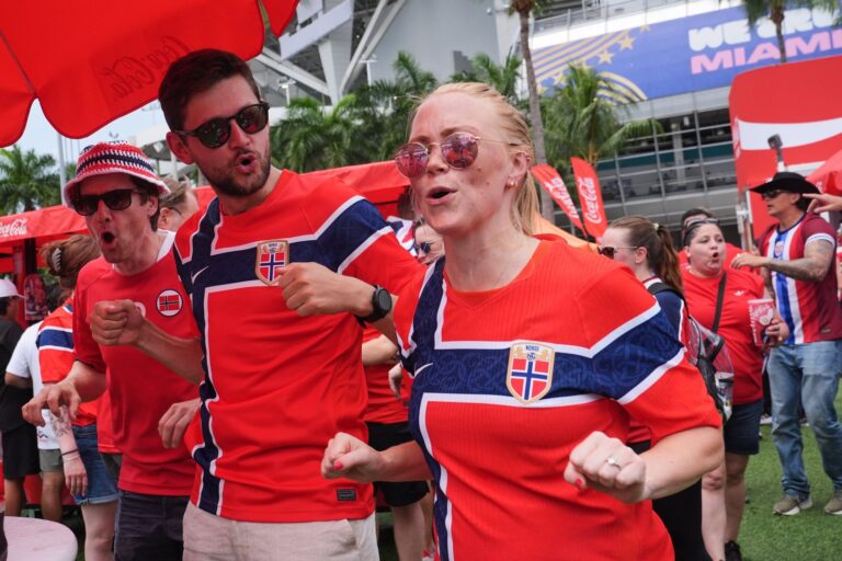 Estadio de Miami durante el partido Inglaterra vs Noruega por el Mundial 2026