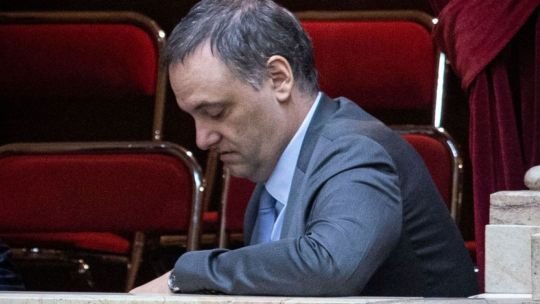 Manuel Adorni en una audiencia judicial