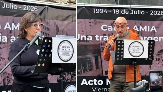 Acto conmemorativo de Memoria Activa en Plaza Lavalle