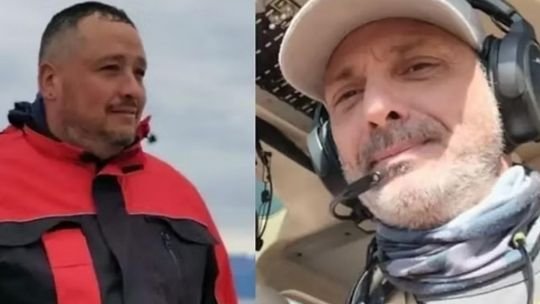 Brigadistas cordobeses Andrés Bosch y Rodrigo Aimetta