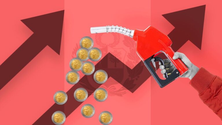 Estación de servicio en Lima con precios de combustible