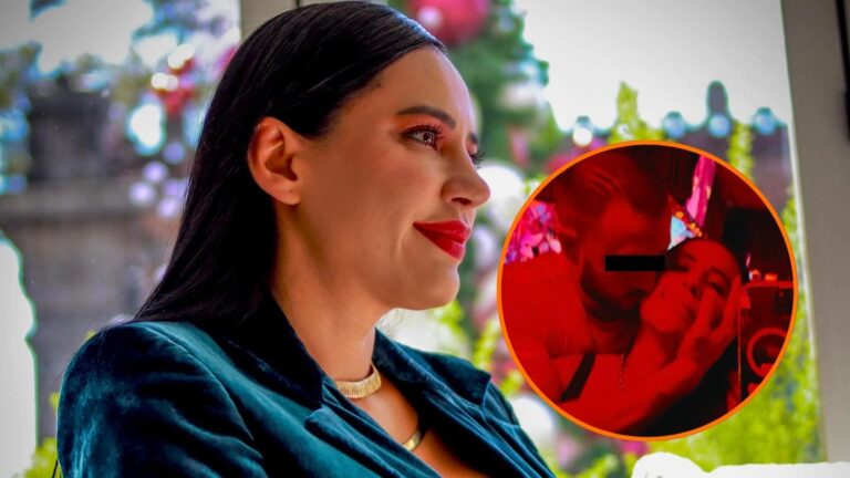 Sandra Cuevas en una transmisión en vivo junto a Eduardo N
