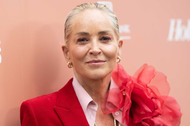 Sharon Stone en una entrevista