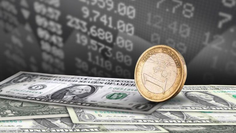 Gráfico del tipo de cambio entre dólar estadounidense y euro