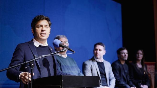 Axel Kicillof en un acto oficial