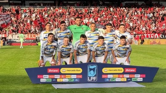 Jugadores de Boca Juniors durante el partido ante Newell's