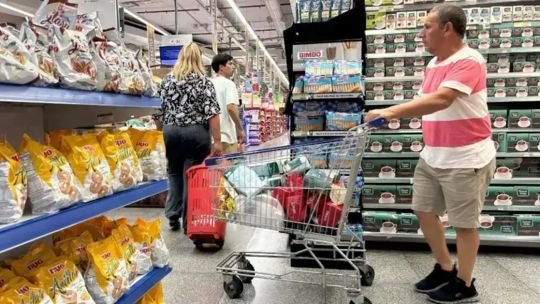 Gráfico de evolución de la inflación mensual en Argentina