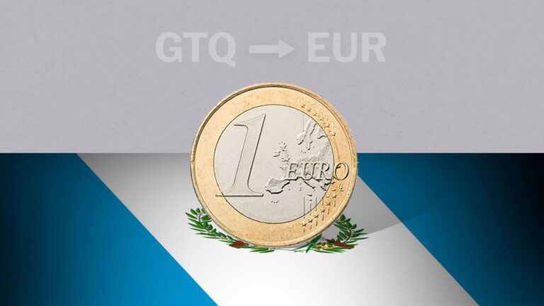 Gráfico de la cotización del euro frente al quetzal guatemalteco