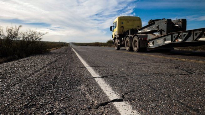 Ruta nacional en mal estado