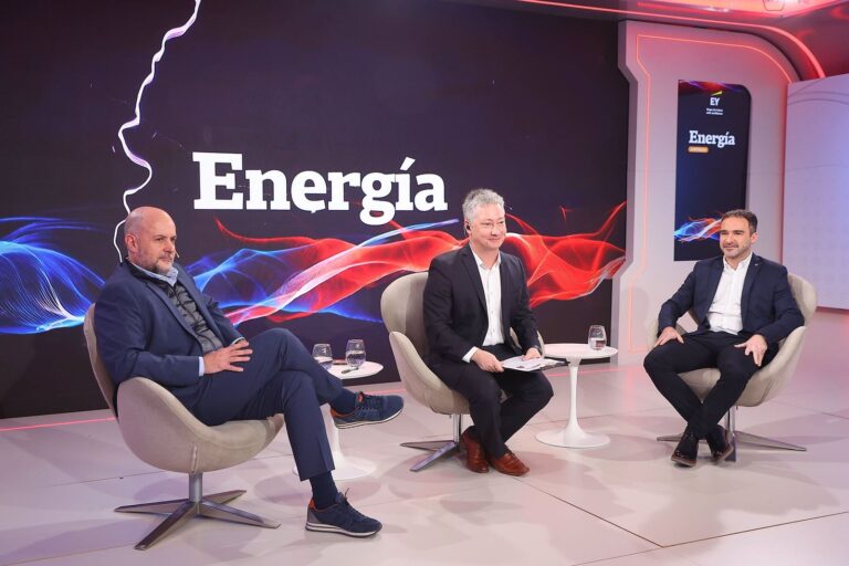 Paneles solares en un parque de energía renovable en Argentina