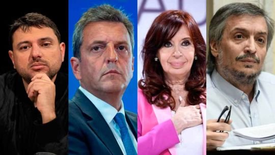 Gráfico de encuesta con resultados de imagen de dirigentes peronistas