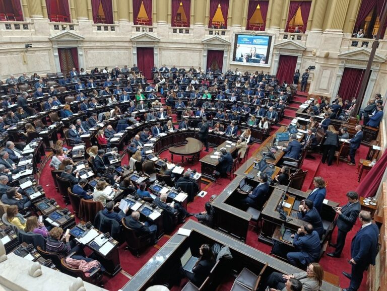 Vista del recinto de la Cámara de Diputados de la Nación Argentina
