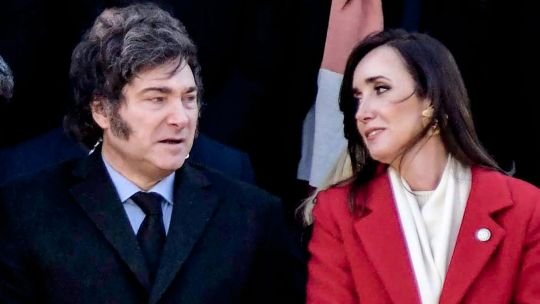 El presidente Javier Milei durante una conferencia de prensa