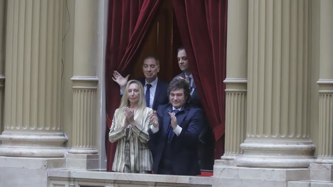 Javier Milei en reunión con legisladores en Casa Rosada