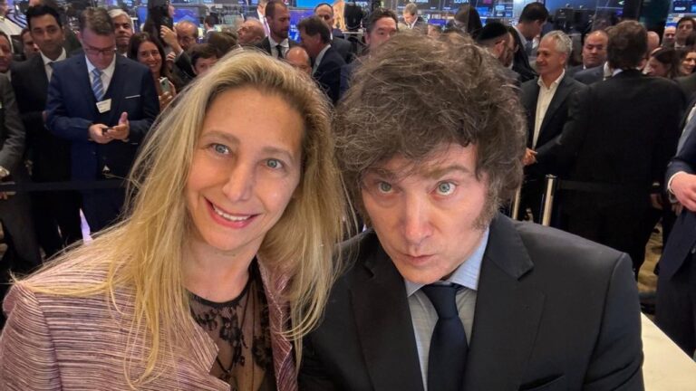 Karina Milei en un acto político
