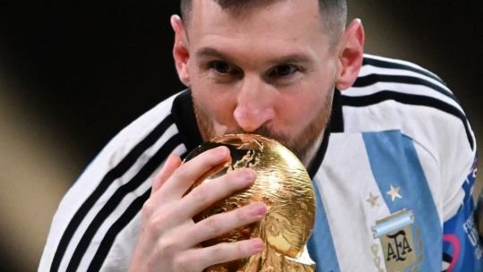 Lionel Messi con la camiseta de la Selección Argentina
