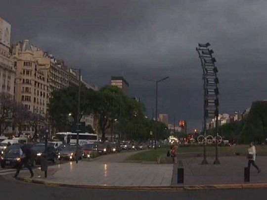 Mapa del clima con alertas del SMN para Argentina