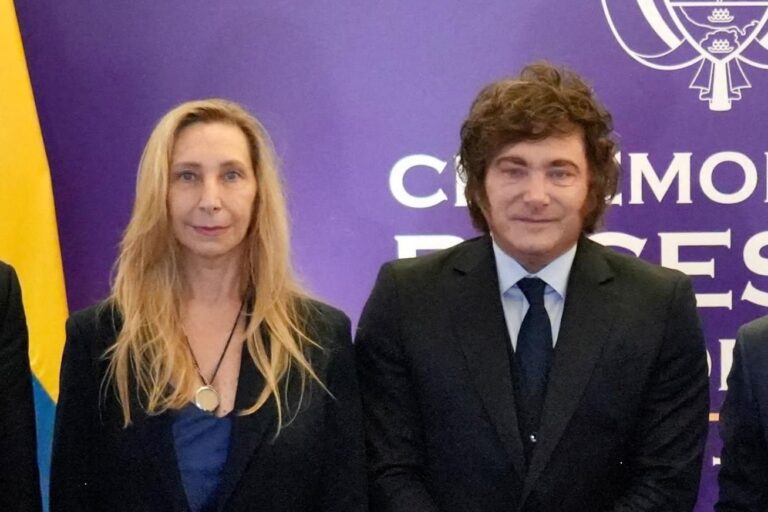 Javier Milei en un acto oficial