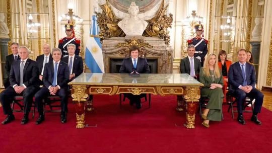Javier Milei en la Casa Rosada