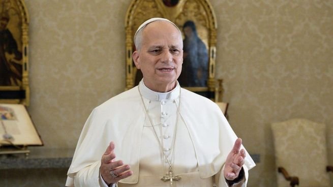Papa León XIV durante una audiencia en el Vaticano