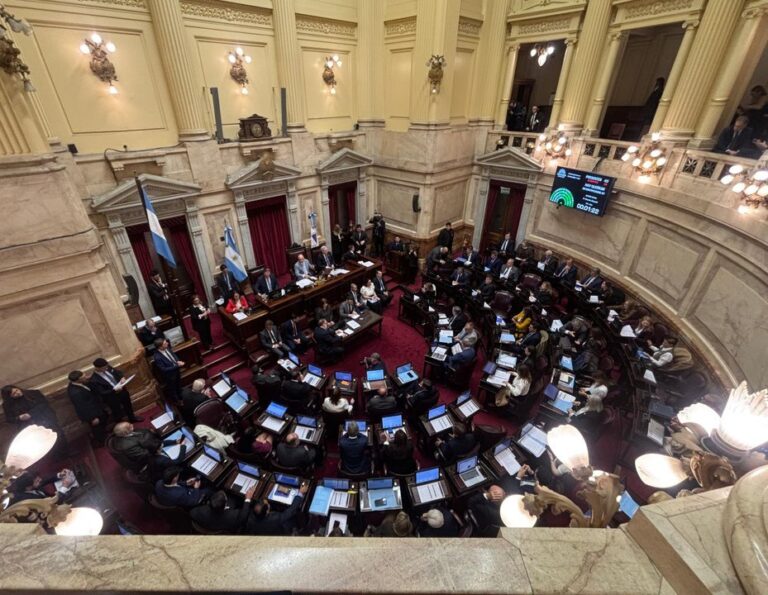 Sesión del Senado argentino tratando pliegos judiciales