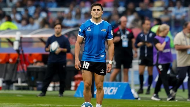 Tomás Albornoz durante un partido de Los Pumas