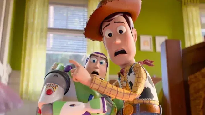 Póster de Toy Story 5 con Woody y Buzz Lightyear