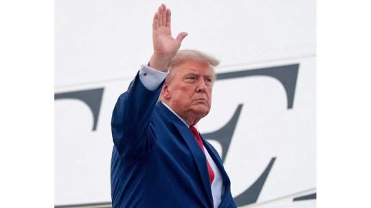 Donald Trump en un acto de campaña