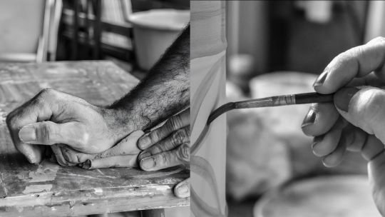Vajilla artesanal hecha a mano en taller de City Bell